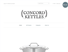 Tablet Screenshot of concordkettles.com